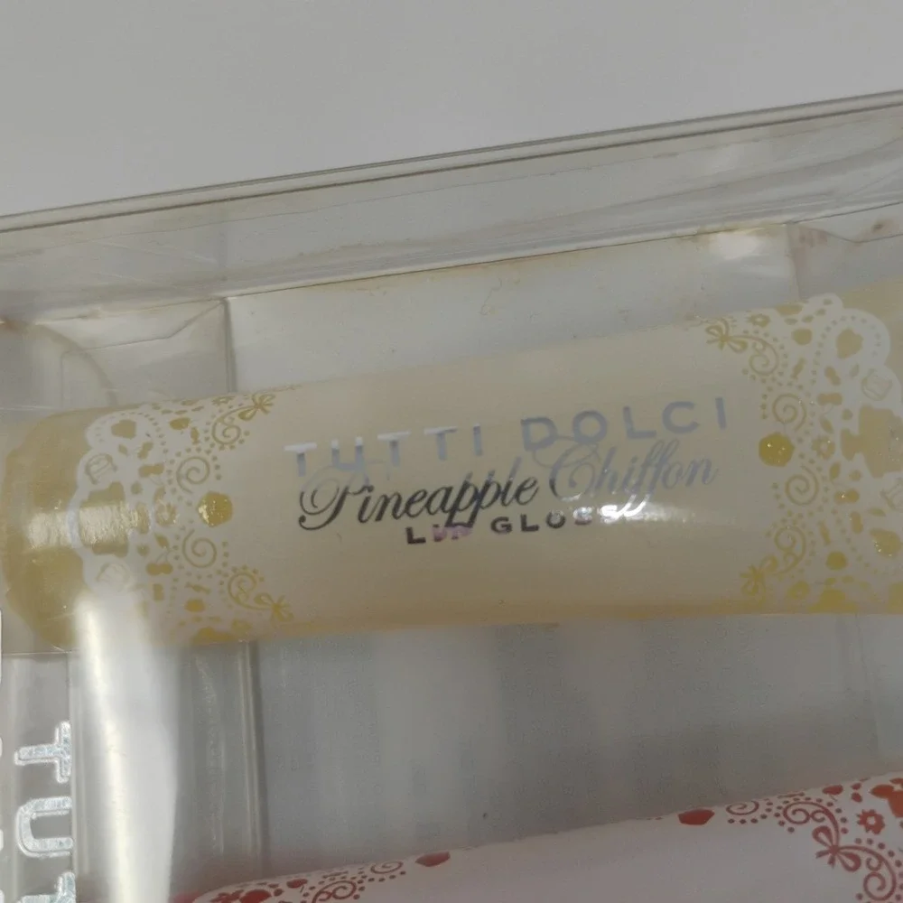 Tutti Dolci Lip Gloss Pineapple Raspberry Mango Vintage Bath Body Works Set